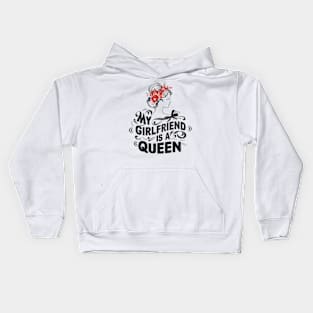 MY GIRLFRIEND IS A QUEEN Kids Hoodie